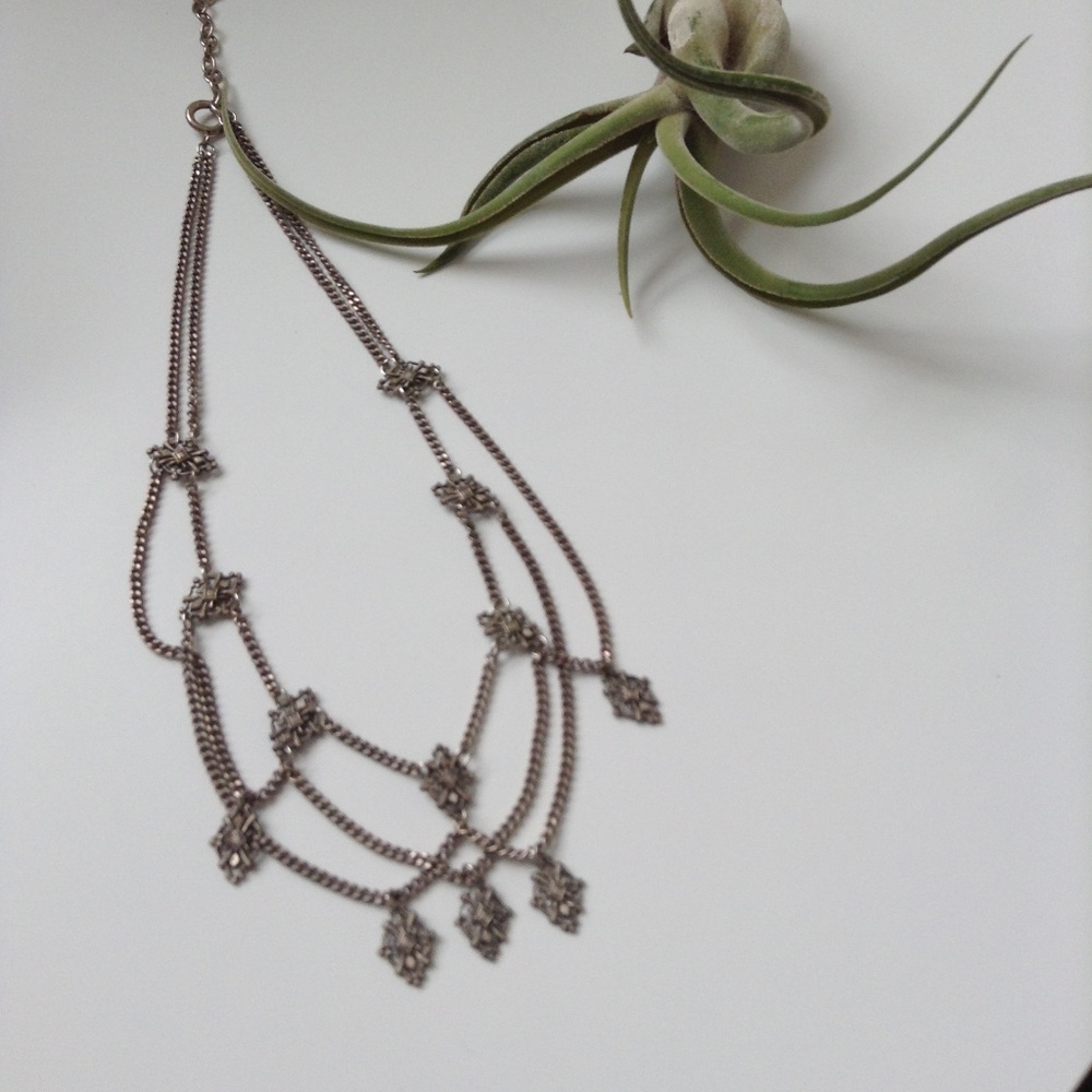 Drapey Silver Collar